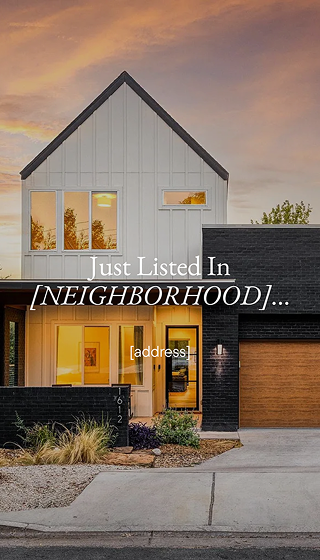 Just listed neighborhood template